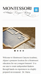Mobile Screenshot of montessoricanyonacademy.com